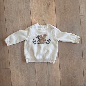 Nordstrom Ivory Squirrel Knit Sweater